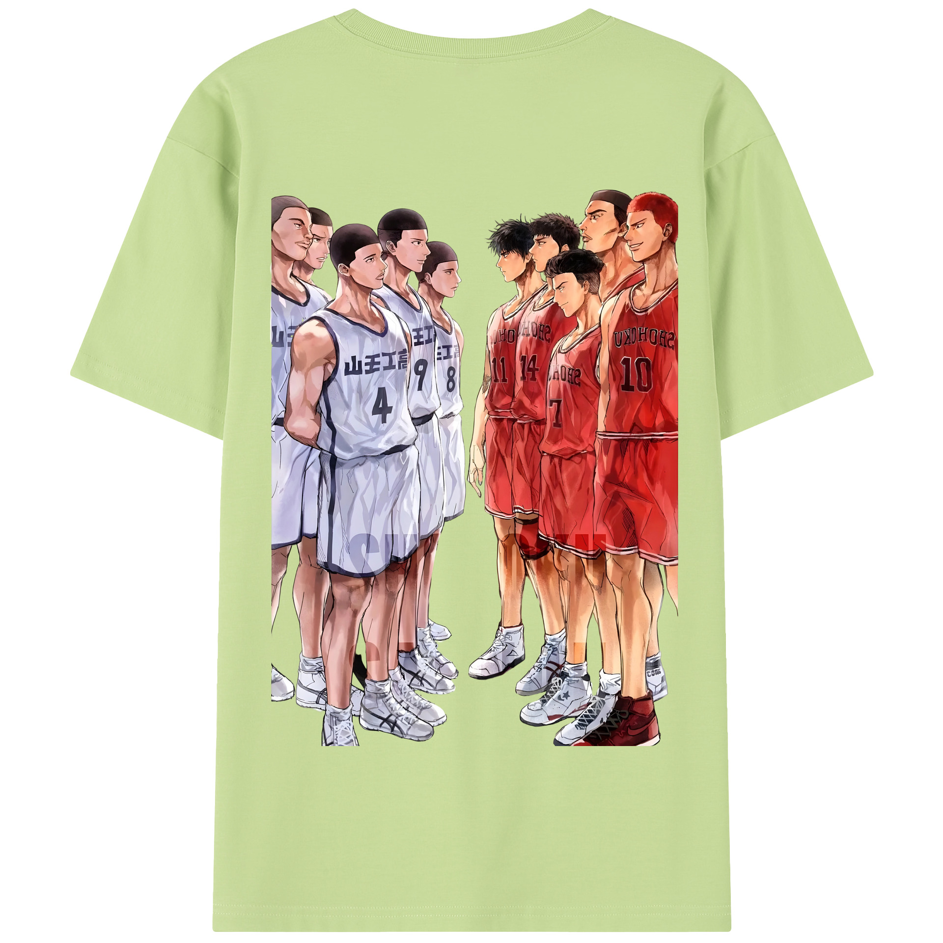 SLAM DUNK／スラムダンク 綿100％半袖Tシャツ（背面プリント）
